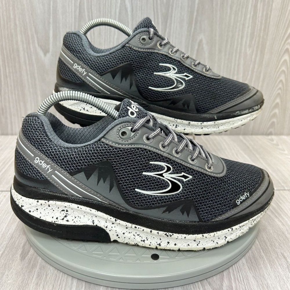 Gdefy Womens Gravity Defyer Mighty Walk Gray Mesh Athletic Sneaker Shoes Sz 9 